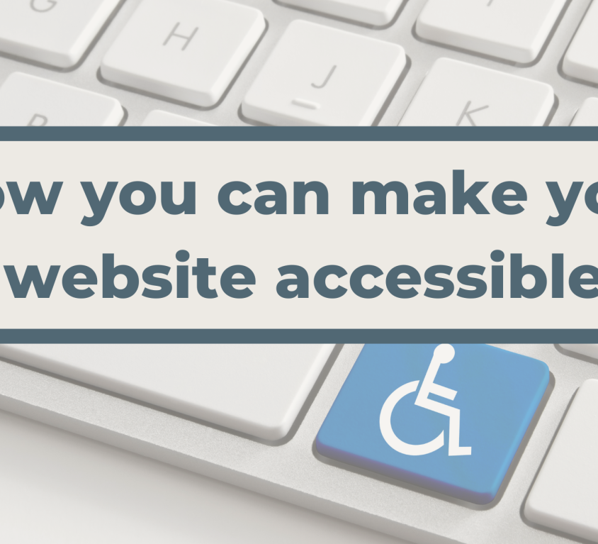 How you can make your website accessible Banner