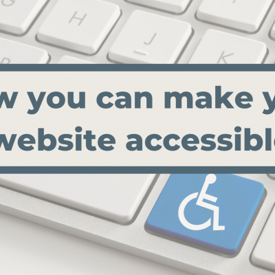 How you can make your website accessible Banner